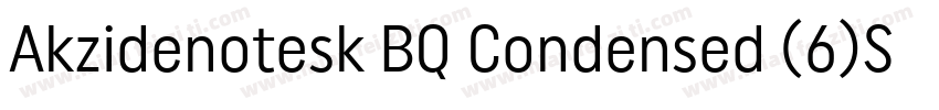 Akzidenotesk BQ Condensed (6)Sam字体转换